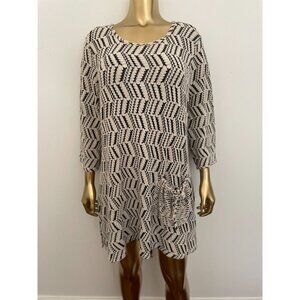 Ali Miles Women's 2X Textured Soft Fabric Design Dress